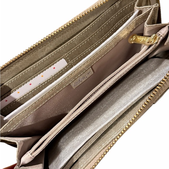 Kipling Dolan Handbag and Wallet Set Metallic Taupe - Picture 8 of 13